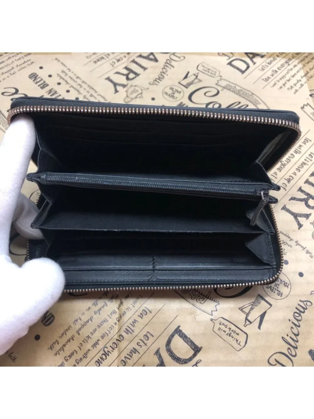 Gucci Wallet Round Leather Black Card Coin - Picture 5 of 12